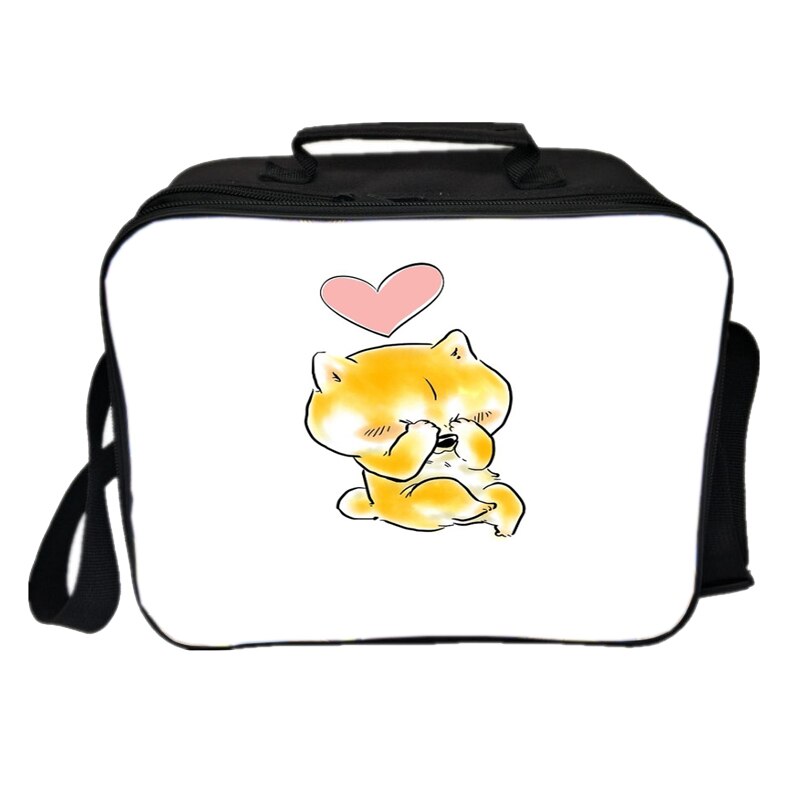 Kawaii Cute Shiba Inu Lunch Bag Picnic Insulation Bag Men Women Boys Girls Tote Cooler Beautiful Portable Lunch Box: 3