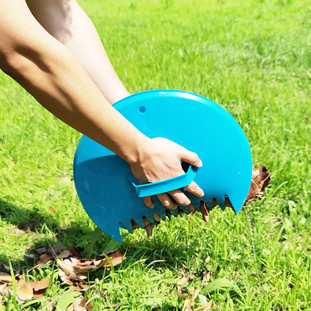 1 Pair Gardening Plastic Leaf Clip Leaf Scoops Rake Garden Pick Tool Waste Clip Leaves Up Cleaning Tool Leaf Pickup Rake