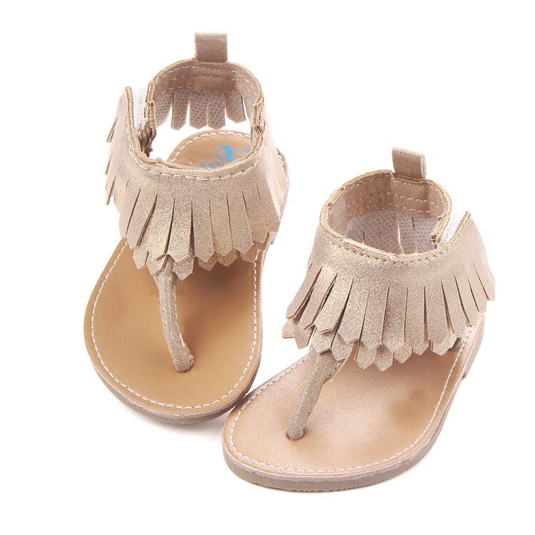 Vrouwelijke Baby Sandalen In De Zomer Mocassins Baby Peuter Schoenen: gold / 3
