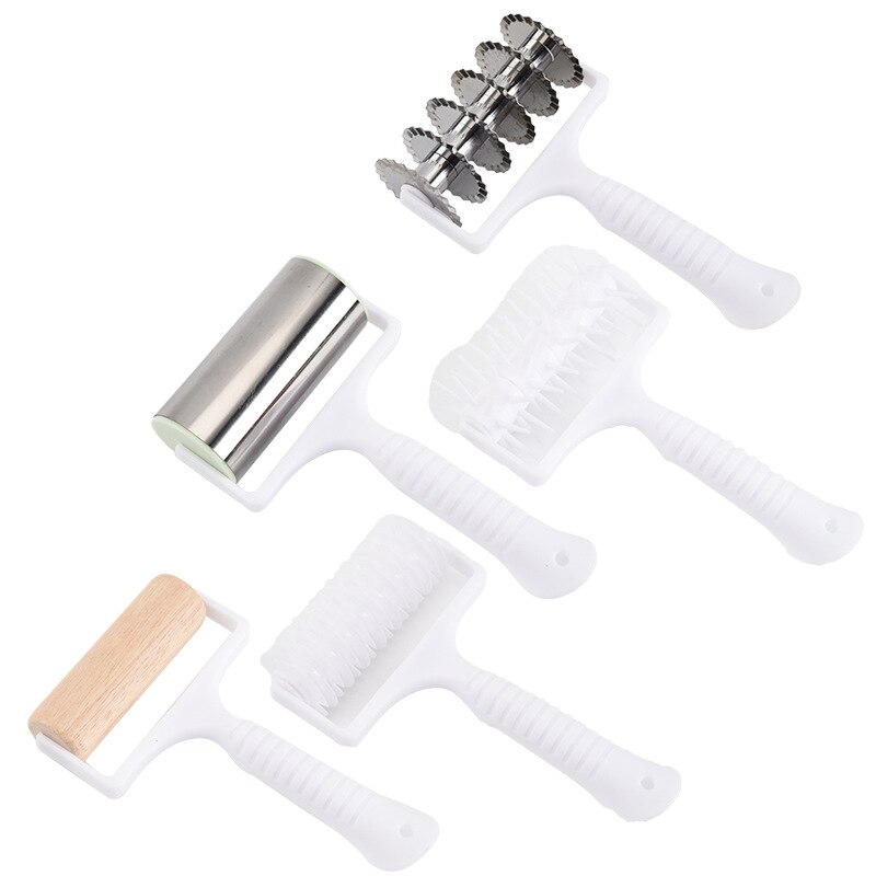 Newest Kitchen Pie Pizza Biscuit Cutting Machine Pastry Plastic Baking Tools Baking Tray Embossed Dough Roller Grating Cutting