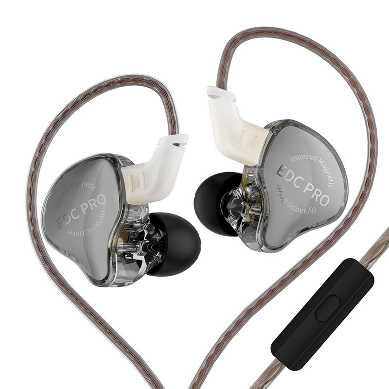 KZ EDC Pro auriculares con cable, audífonos de música de graves HIFI estéreo, Monitor en vivo de escenario, Auriculares deportivos de Metal para juegos, PK EDX PRO: Azul