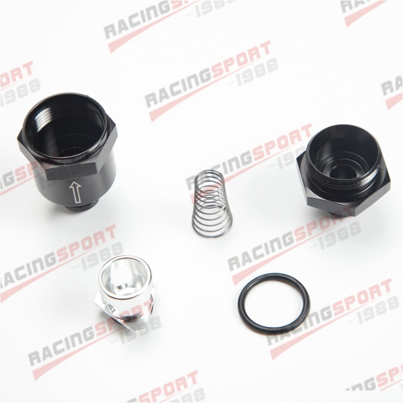 AN6 -6AN Aluminium Non Return One Way Check Valve Fuel EFI Fitting Adapter Black