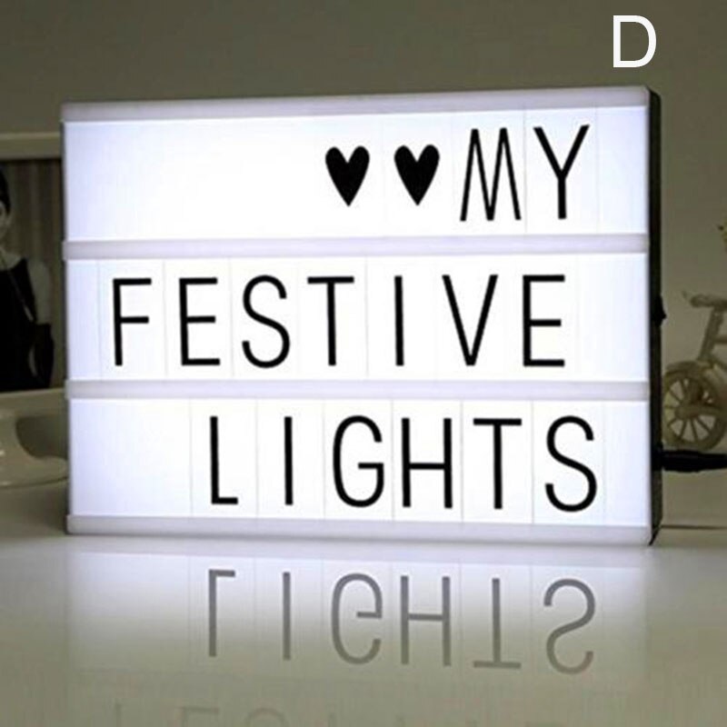 De Mini Kleur Veranderende Lightbox Met Letters Cijfers Symbolen Led Veranderlijk Teken Usb Powered Voor Indoor Outdoor HG99