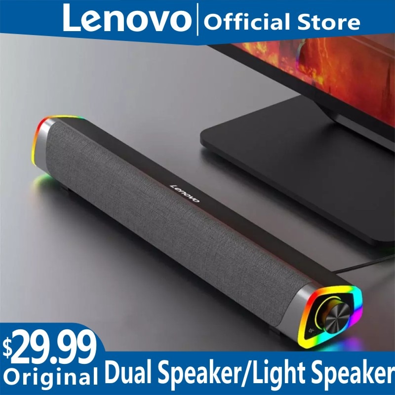 Lenovo L101 Desktop Speaker Stereo Muziek Surround Subwoofer Speaker Voor Macbook Laptop Notebook Pc Speler Bedraad Luidspreker