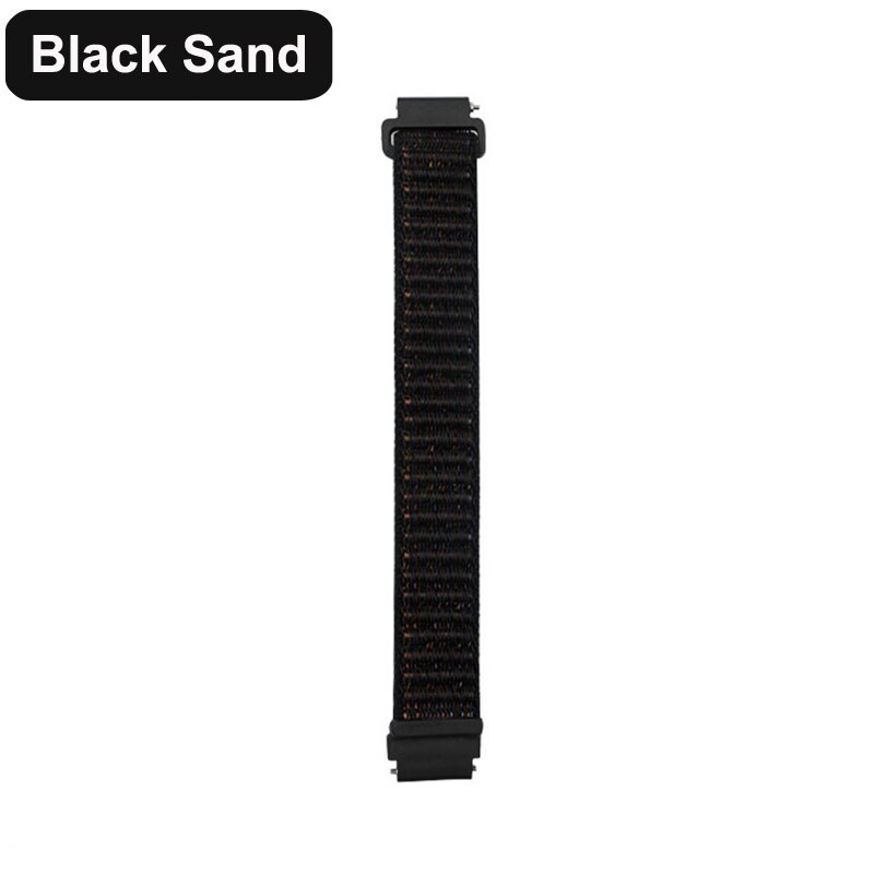 Fitbit Inspire HR Band Replacement Bracelet For Fitbit inspire Nylon Wrist Strap Velcro Wristband Smart accessories: Black-sand