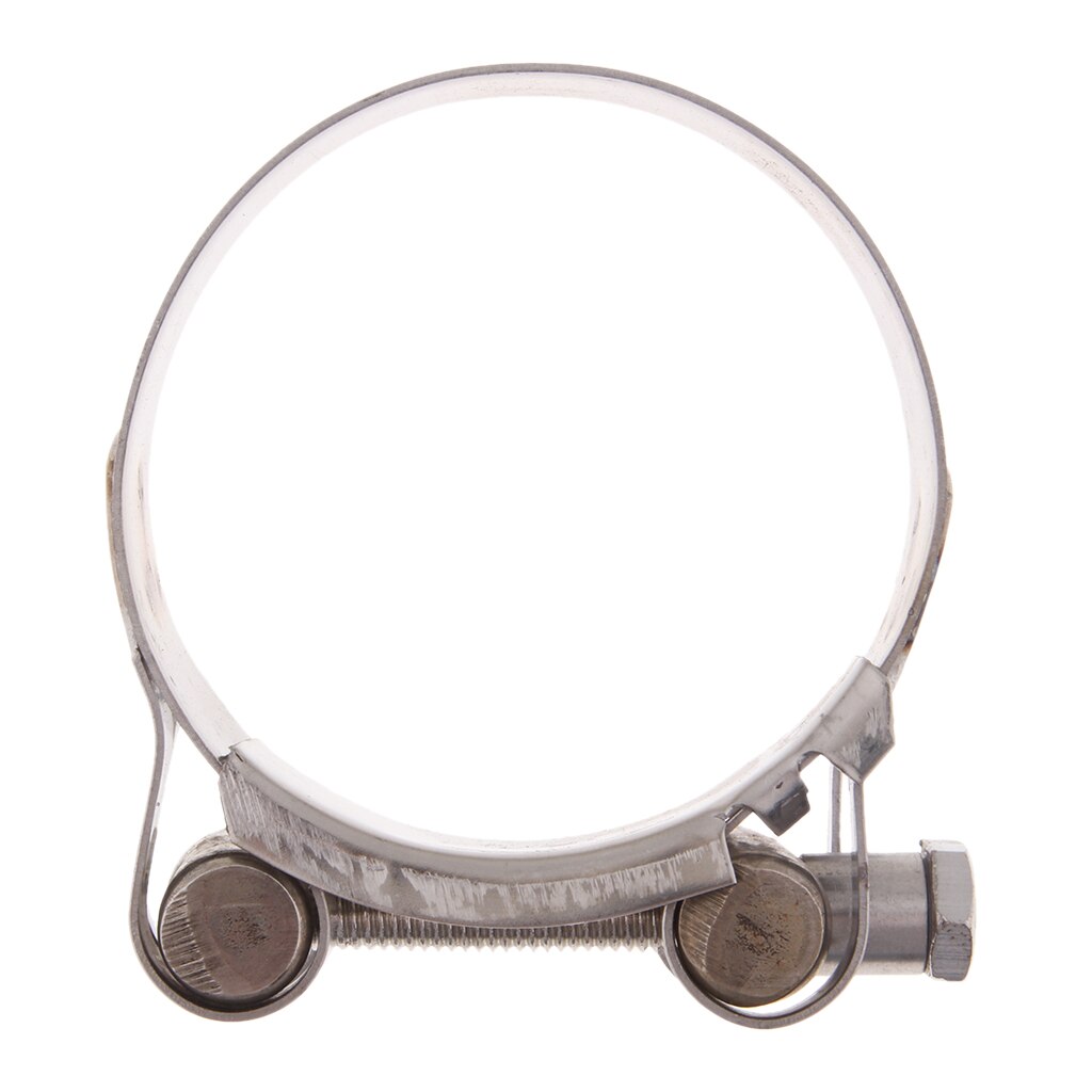 Abrazadera de tubo de escape de acero inoxidable para motocicleta, accesorio de alta resistencia para silenciador tipo deslizante, 32-55mm
