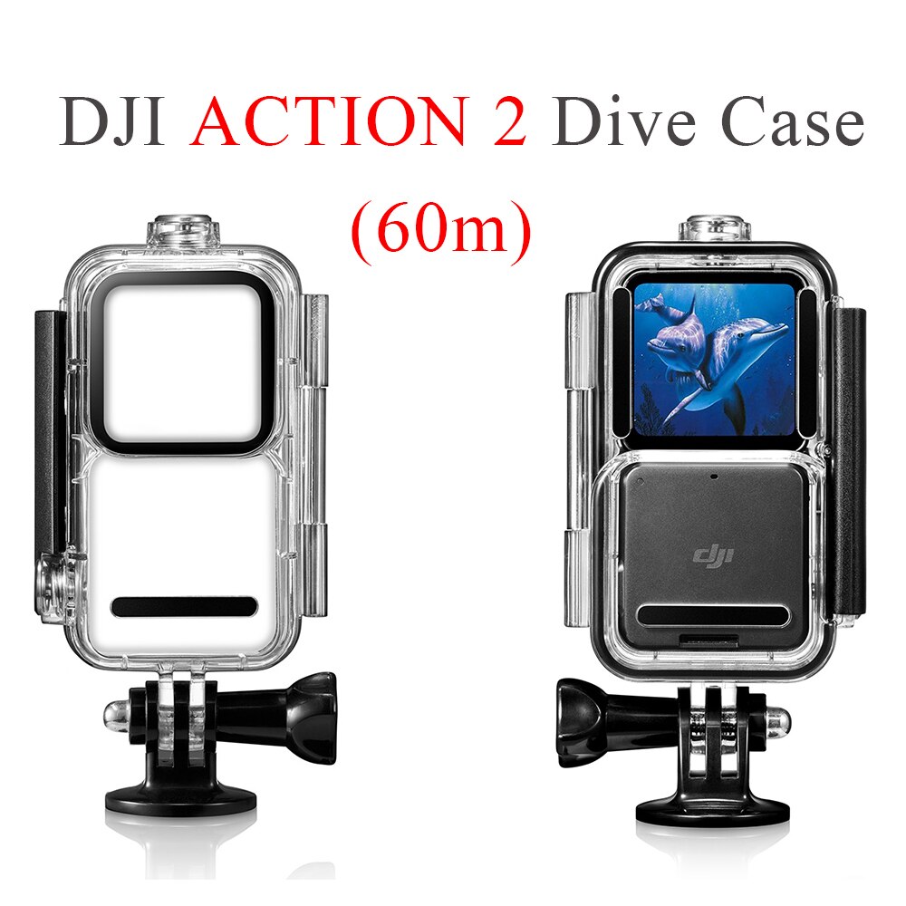 Custodia subacquea DJI Action 2 per DJI Action 2 Sports Camera 60M custodia impermeabile custodia protettiva DJI Action 2 accessori