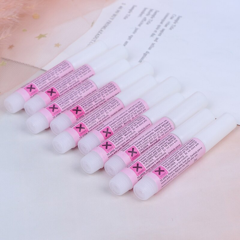 10 Stks/set 2G Valse Nagel Lijm Mini Beauty Nail Glue False Kunst Decoreren Tips Acryl Lijm Nail Accessoires