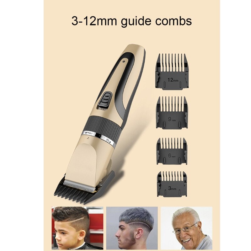 Heren tondeuse gouden draadloze elektrische tondeuse baardtrimmer