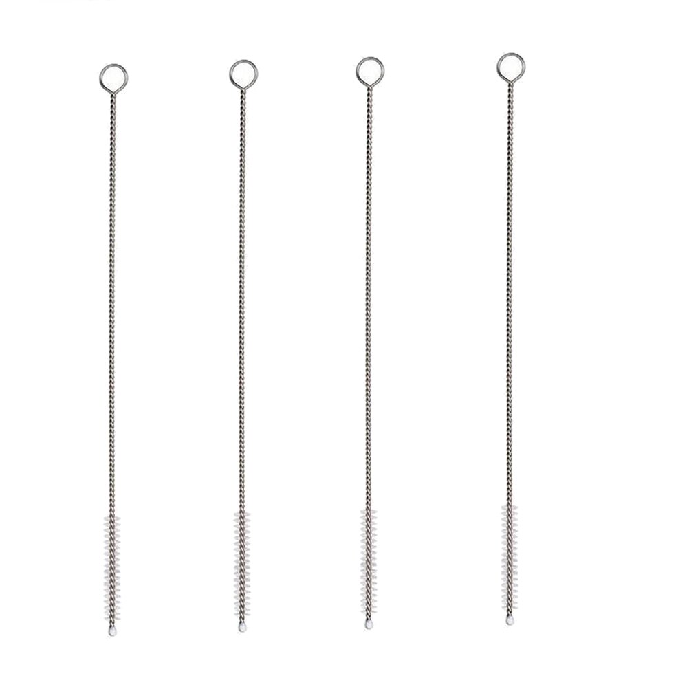 10pcs Rvs Multifunctionele Duurzaam Premium Zuigfles Melk Flessenborstel Drinken Pijp Stro Cleaning Tools