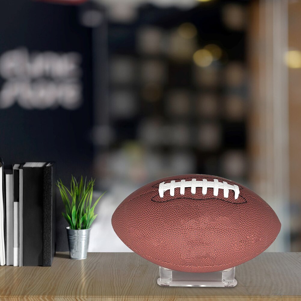 Deluxe Acrylic Ball Stand Acrylic Triangle Display Bracket Stand Holder For Footballs Basketballs Volleyball