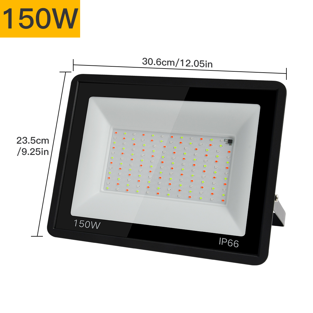 RGB Proiettore portato Riflettore Illuminazione Esterna 220V 30W 50W 100W IP66 Impermeabile Esterno RGB Faretto Lampade Illuminazione Paesaggio: bianca