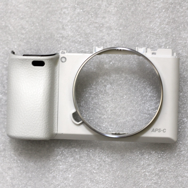 Front cover assy with grip rubber Repair parts for Sony ILCE-6000 A6000 camera: White