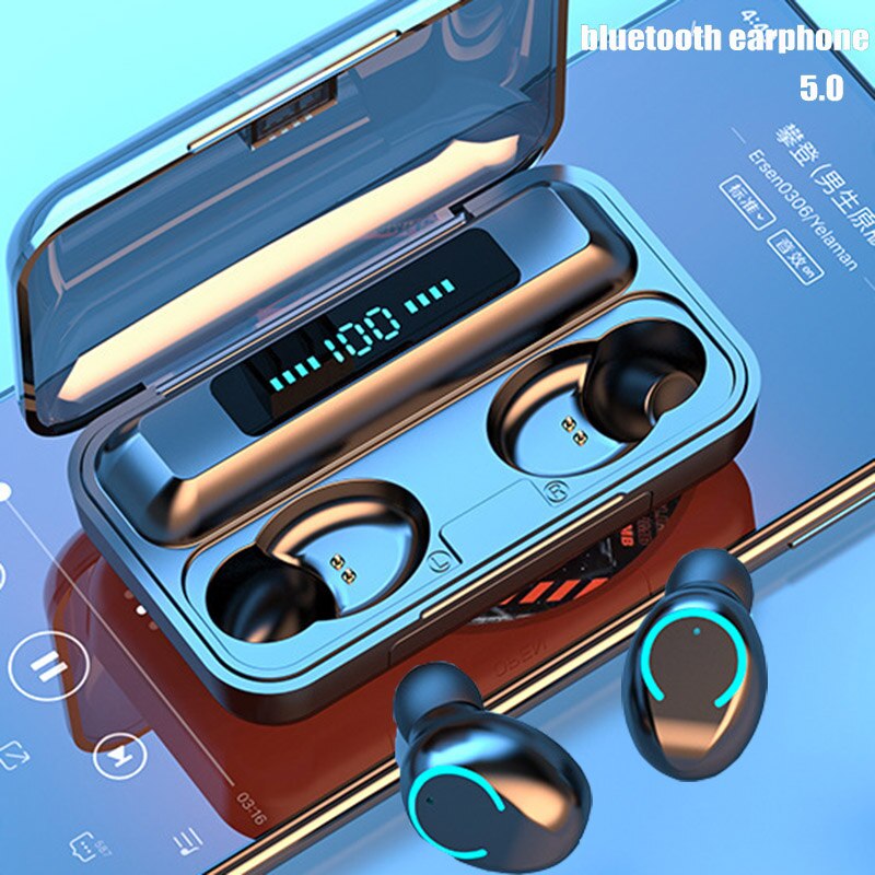 Tws Bluetooth 5.0 Oordopjes Waterdichte Hoofdtelefoon Bluetooth Noise Cancelling Draadloze Koptelefoon Hd Call Draadloze Bluetooth Headset