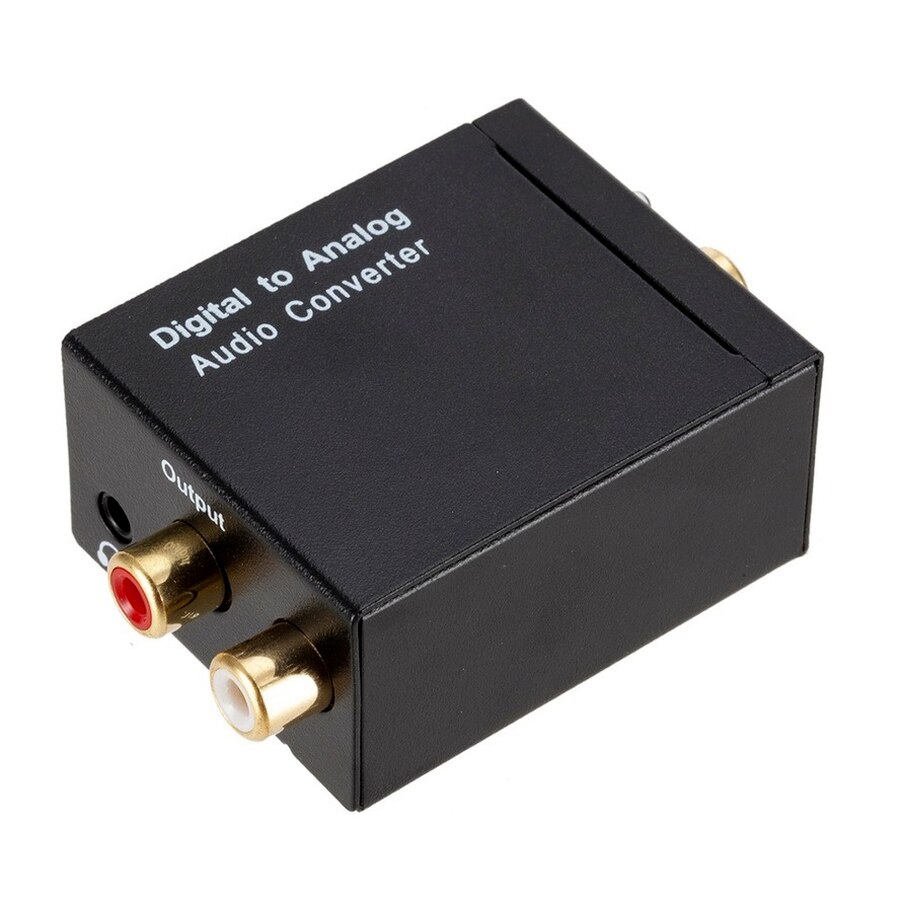 Tragbarer dac, toslink-koaxial-glasfaser-digital-zu-analog-audio-aux- 3.5mm- l/r-wandler, spdif-digital-audio-decoder, verstärker