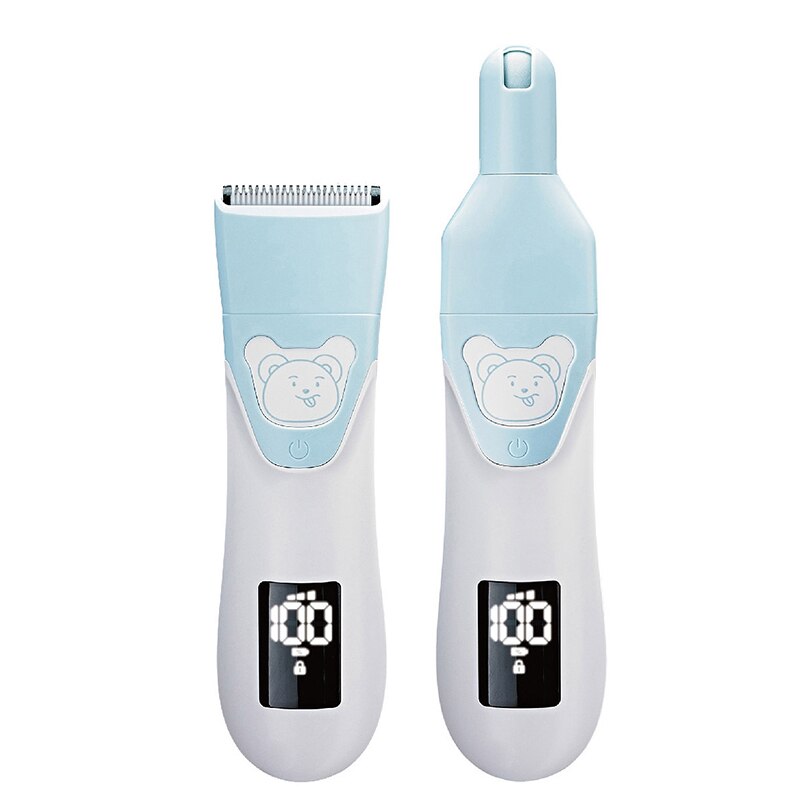 Polisseuse électrique 2 en 1 pour enfants, Rechargeable, soins des cheveux de bébé, rasoir pour enfants