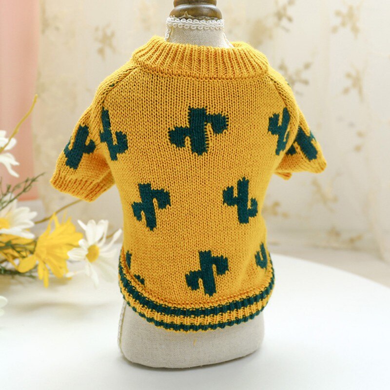 Cactus Pet Dog Clothes Winter French Bulldog Clothing For Dog Outfits Sweater Pet Coat For Chihuahua Clothes Pug
