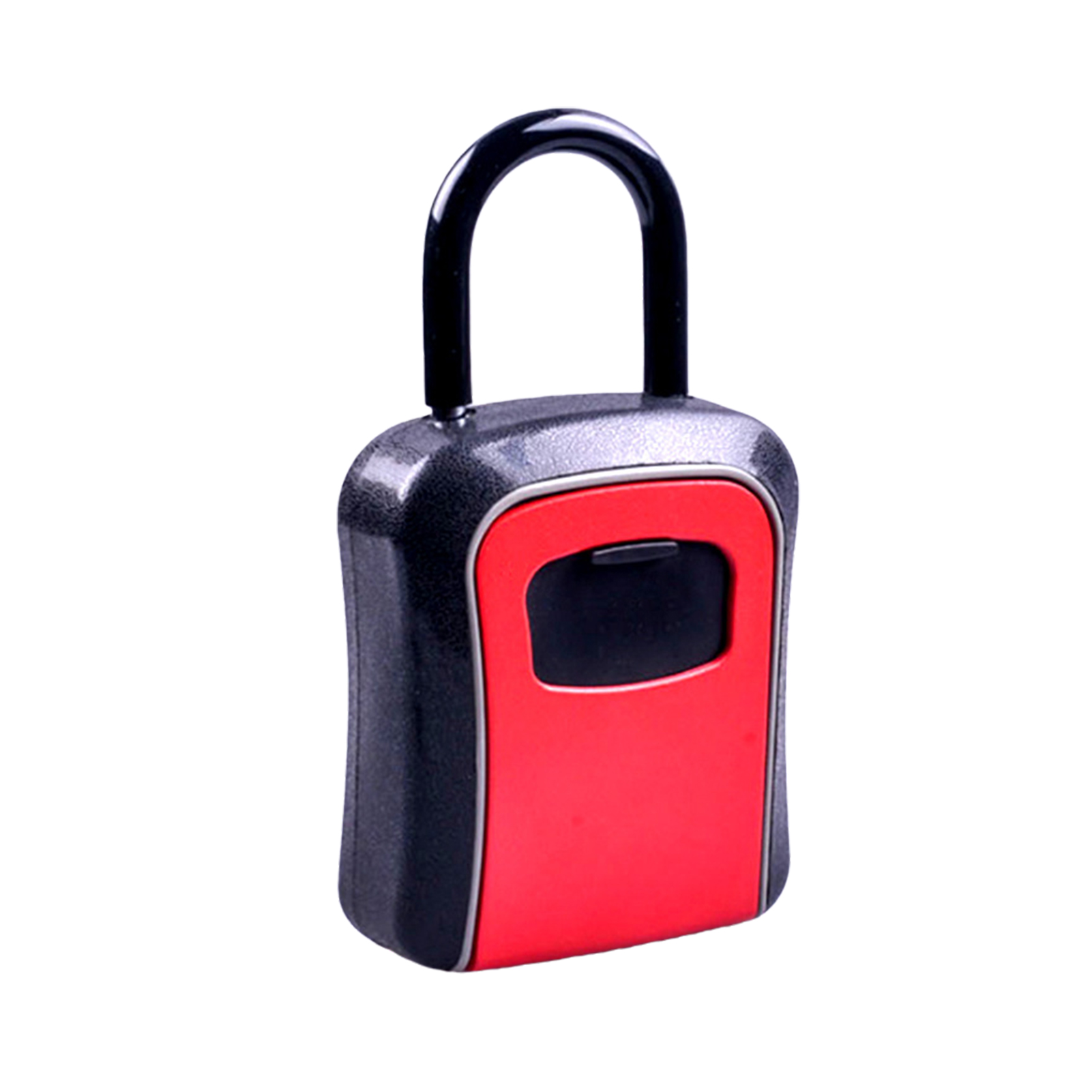 Sleutel Opslag Lock Box Met Dust Cover Aluminium 4-Digit Combinatie Hangslot Case Lockbox Sleutel Kluis Draagbare opslag: Red
