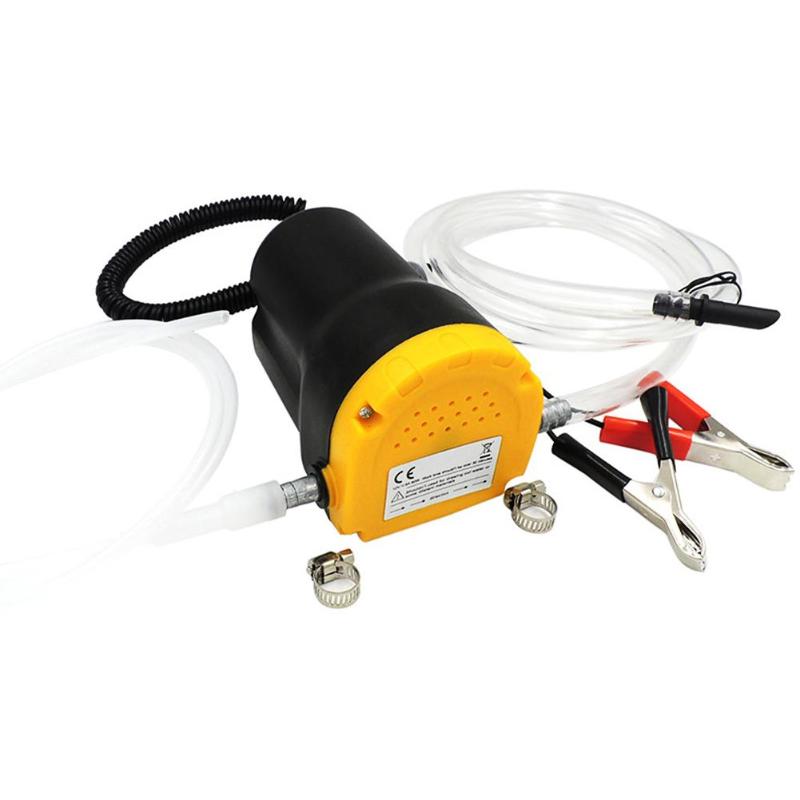 Car Gas Pump 12/24V 60W Car Electric Submersible Pump Fluid Oil Drain Extractor Scavenge Transfer Pump for Auto Car Boat Mot