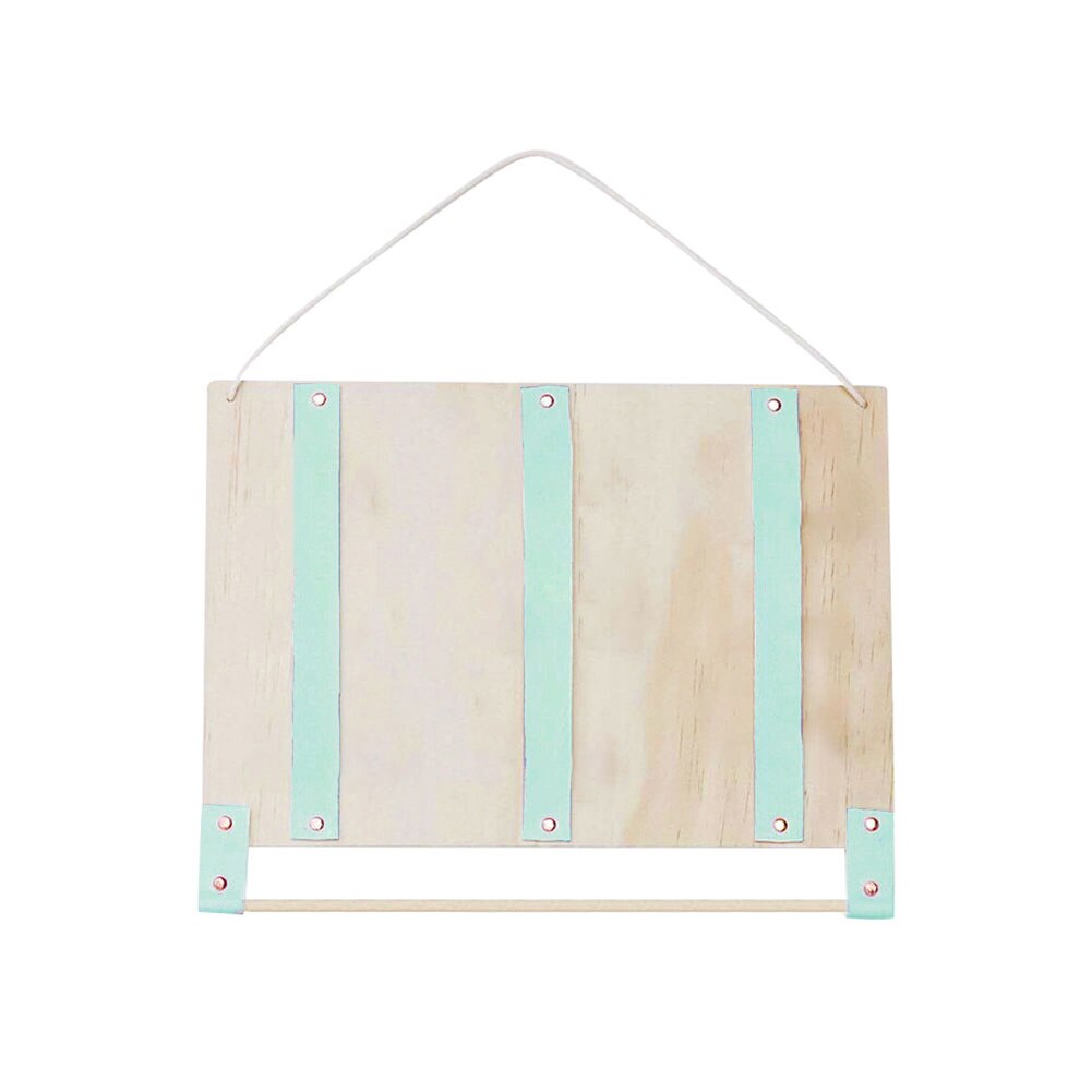 Horquilla de fieltro de madera duradera, pinza para el pelo, soporte portátil, almacenamiento, organizador DIY, accesorios, decoración lavable para niños: green