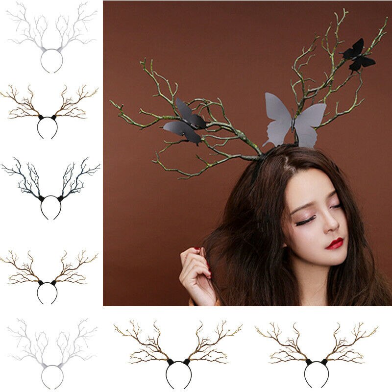 Gewei boom takken hoofdband hoorns haaraccessoire cosplay feest hoofddeksels