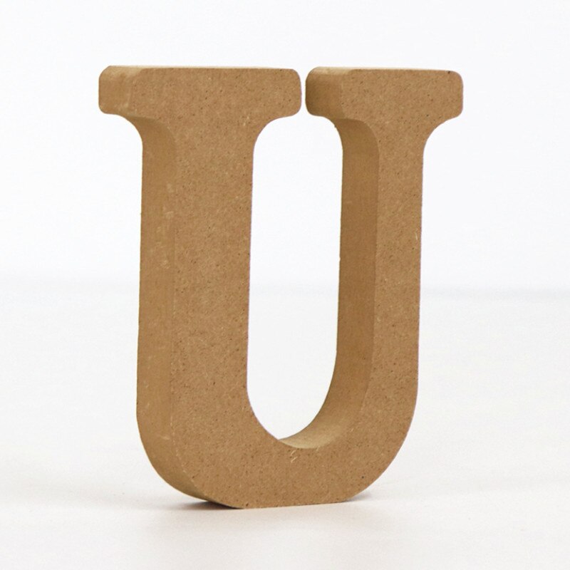 DIY 10cm Wood Color Letters Alphabet Word Letter Art Crafts Free Standing Name Party Wedding Home Decor Year Surprise