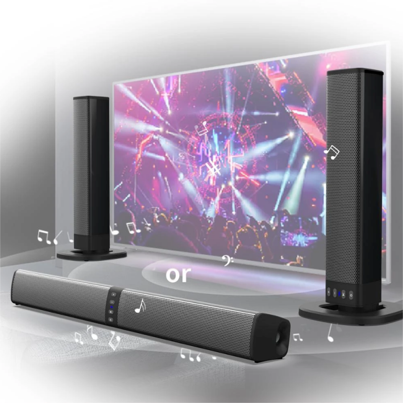 Leistungsstarke Soundbar Sound Radio Blaster Bar Audio TV PC Computer Subwoofer Wireless Heimkino-Lautsprecher