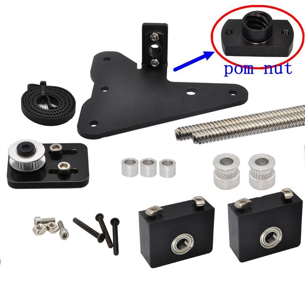 Ender 3 Upgrade Kit dual Z axis Single Stepper Motor Dual Z Tension Pulley set For Creality ENDER3 3D Printer parts: Default Title