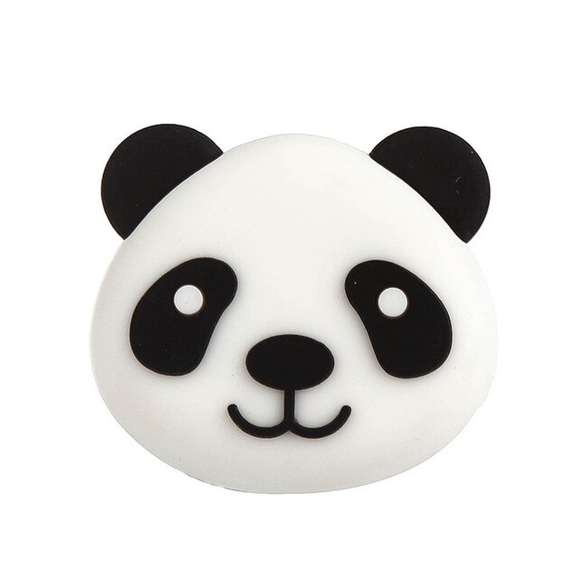 Bumper Handle Rubber Stopper Round Self Adhesive Crash Protector Wall Silicone: Panda