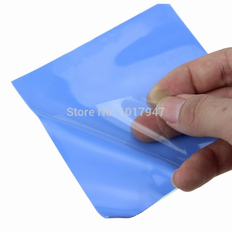 50 Pieces 100x100x0.5mm GPU CPU Heatsink Cooling Thermal Conductive Silicone Pad 0.5mm