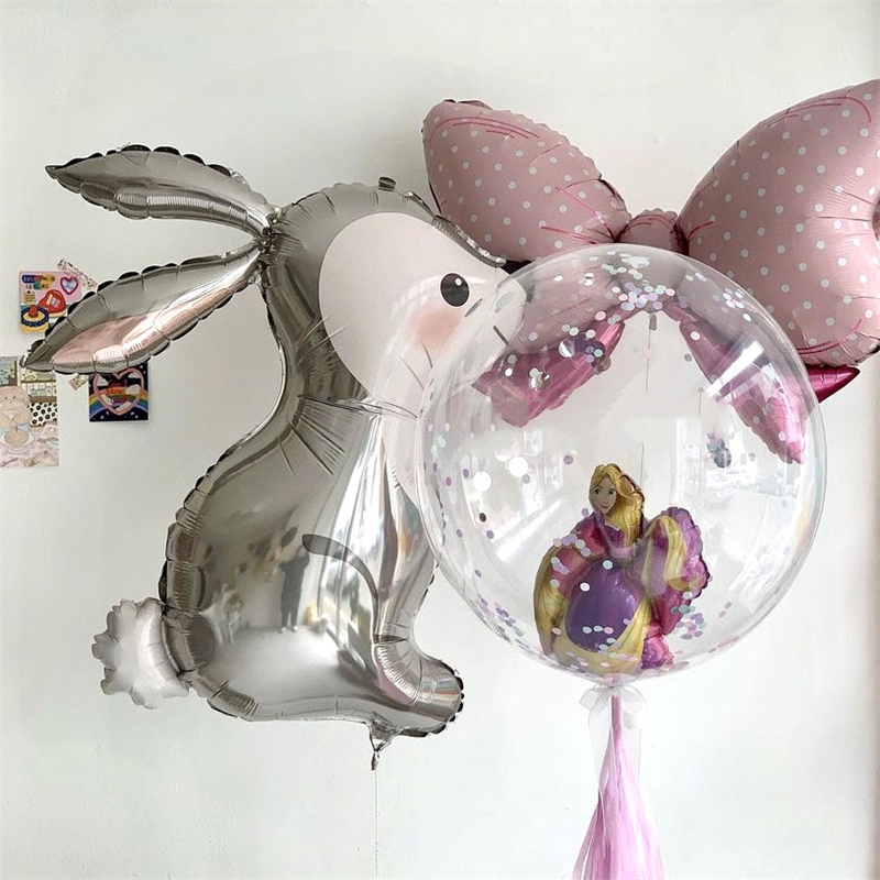 Pasen Decoratie Konijn Folie Ballonnen Jungle Bunny Bos Dieren Helium Ballon Kids Baby Douche Bruiloft Verjaardag Party Decor
