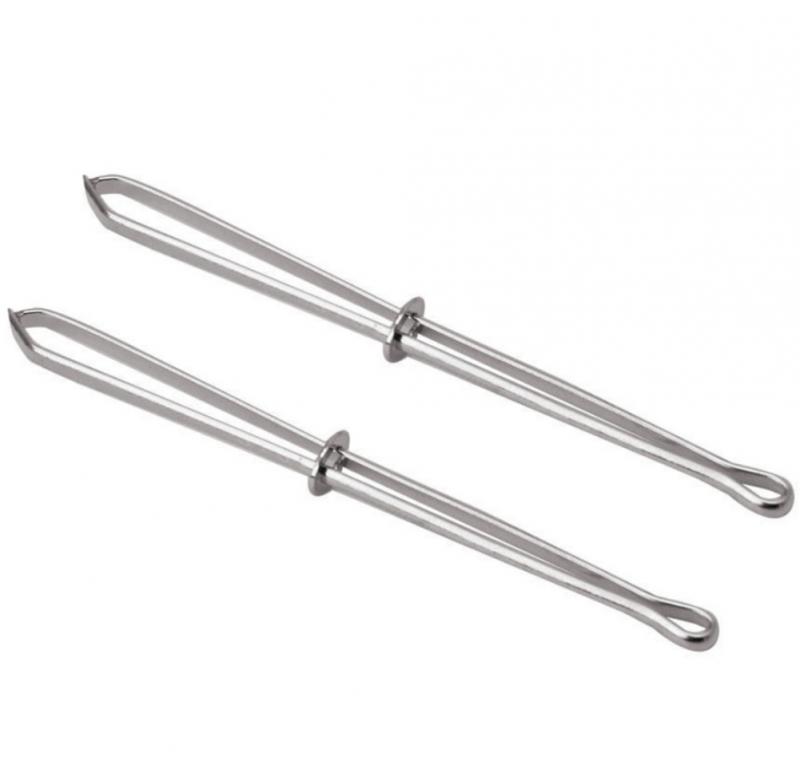 2Pcs Elastic Band Rope Wearing Threading Guide Forward Device Tool Needle Sewing DIY Stainless Steel Sewing Utility Tools