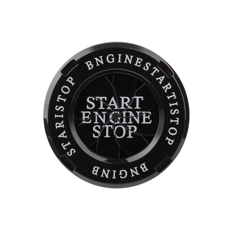 Rotary Push Start Button Cover Auto Spin Engine Start Stop Button Cover Ignition Protective One Key Start Button Cover