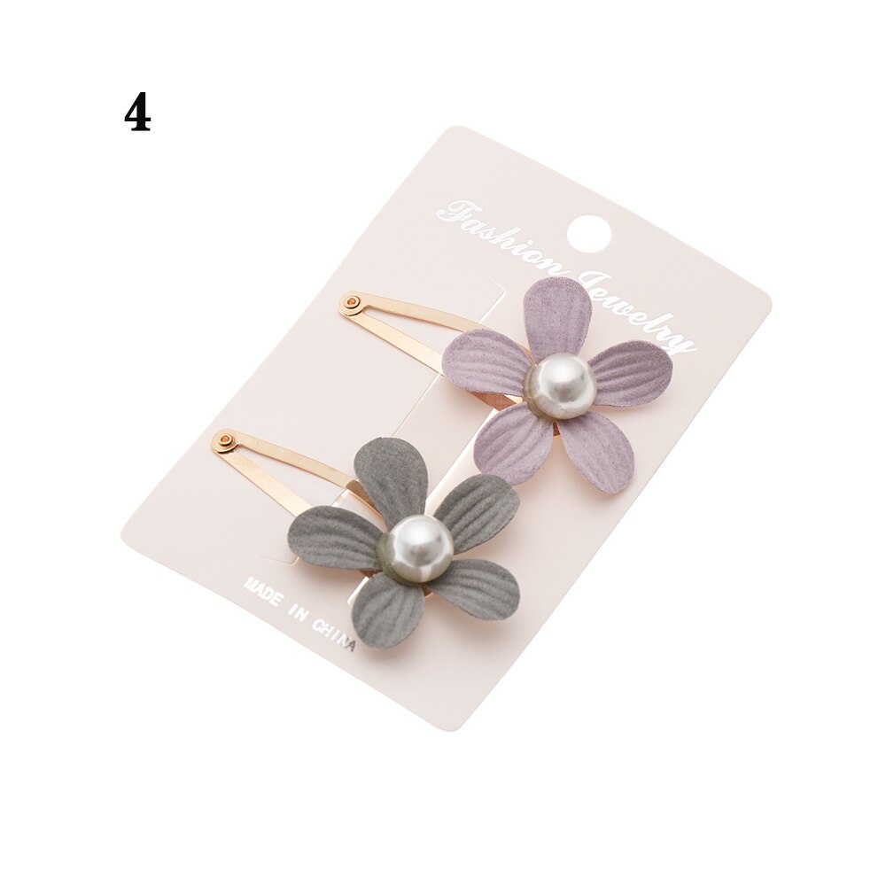 2 stuks kindermeisjes parelbloem haarspeld meisjes kinderhaarspeld accessoires haarspeld haarspeld hoofdtooi hoofddeksels voor kinderen: 4