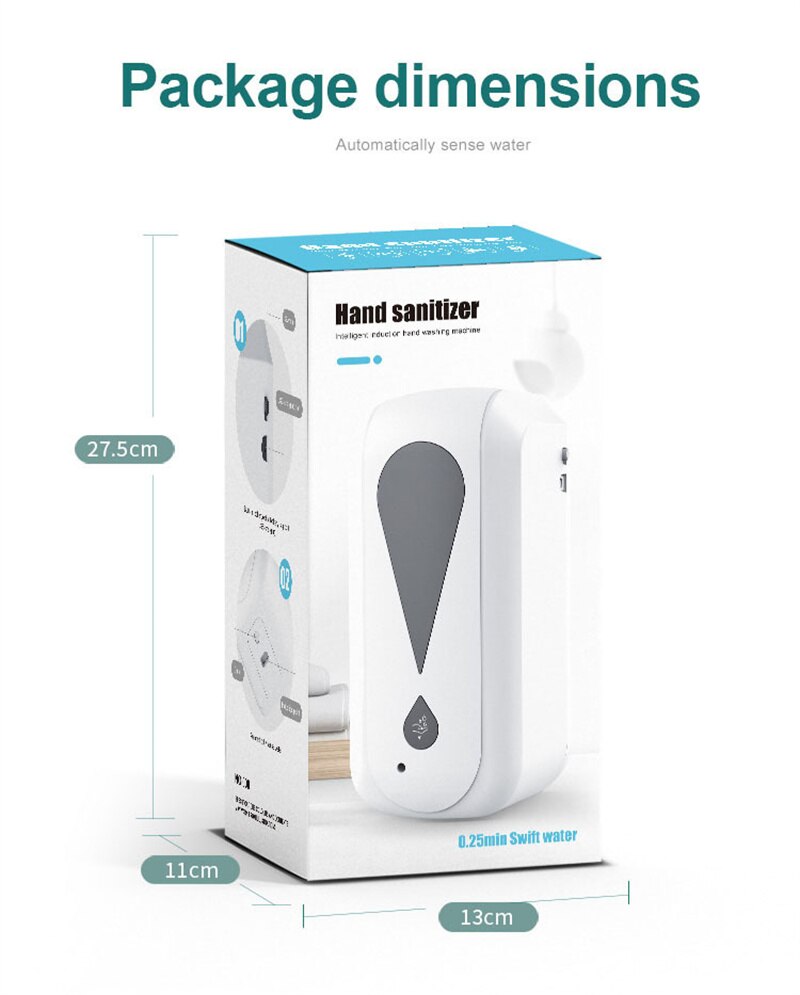 Soap Dispenser Automatic Contact-Free Intelligent Induction Disinfection Alcohol Spray Bathroom Washing Hand Machine Home Tools