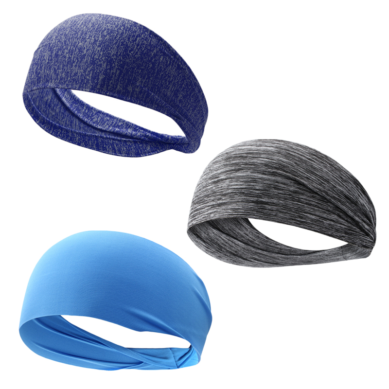 Sporthoofdband voor heren Zweetabsorberend en anti-zweetband Hardlopen Fitnesshoofdband Hoofdband Hoop Yoga: Bruin
