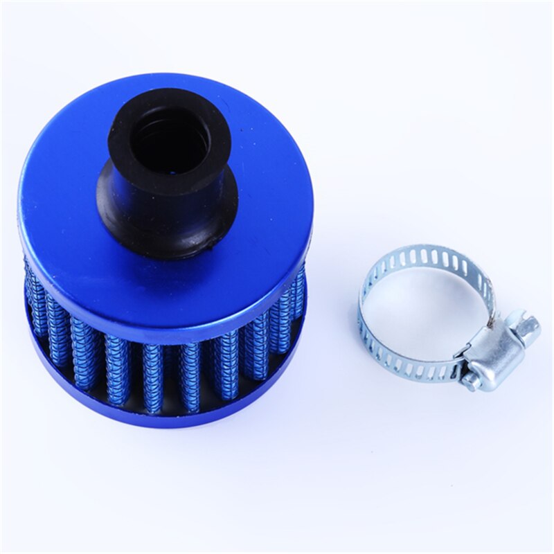 Filtro de aire para coche, para motocicleta, entrada de aire frío, cárter de alto flujo, cubierta de ventilación, Mini filtros de respiración: blue