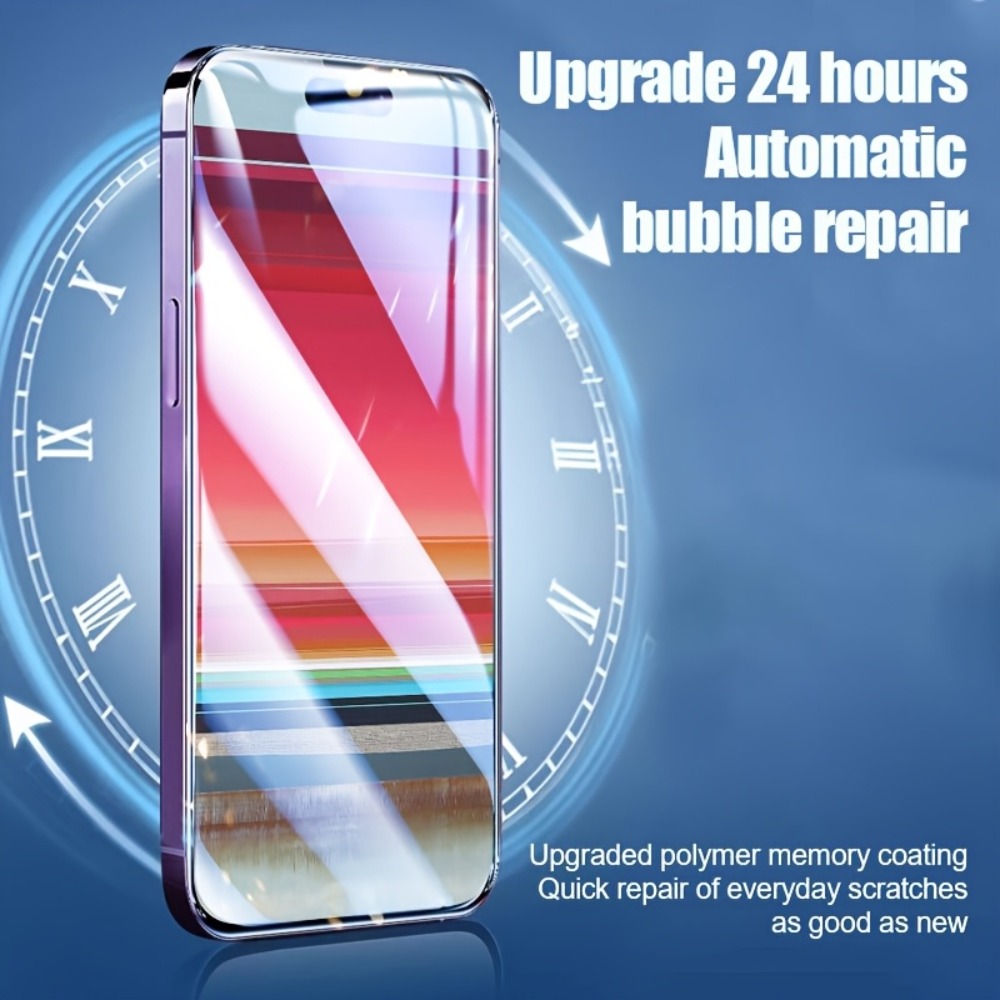 5Stck Bildschirm Beschützer Für iPhone 15 16 17 11 12 13 14 Profi Max Hydrogel Film Für iPhone 14 15 16 Plus 16e XR XS Max Glas Film