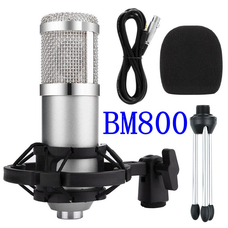 bm 800 Condenser Microphone Profession USB Microphone for Computer Karaoke Studio Recording bm800 Microphones for PC Podcast mic: BM 800