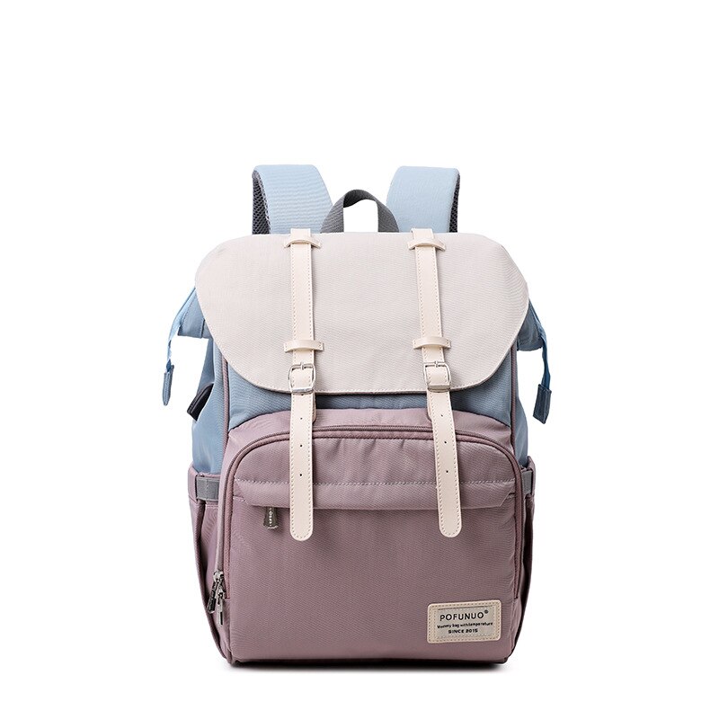 momie maternité Nappy sac grande capacité bébé sac voyage sac à dos concepteur sac d'allaitement pour les soins de bébé: Purple