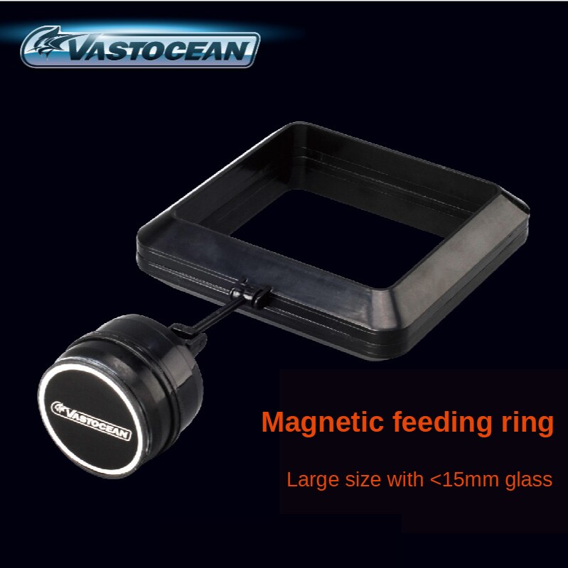 Pecera vastocea de cristal de 0-15mm, fuerte pinza magnética para alimentación de algas marinas, clip para verduras, suministros para acuario