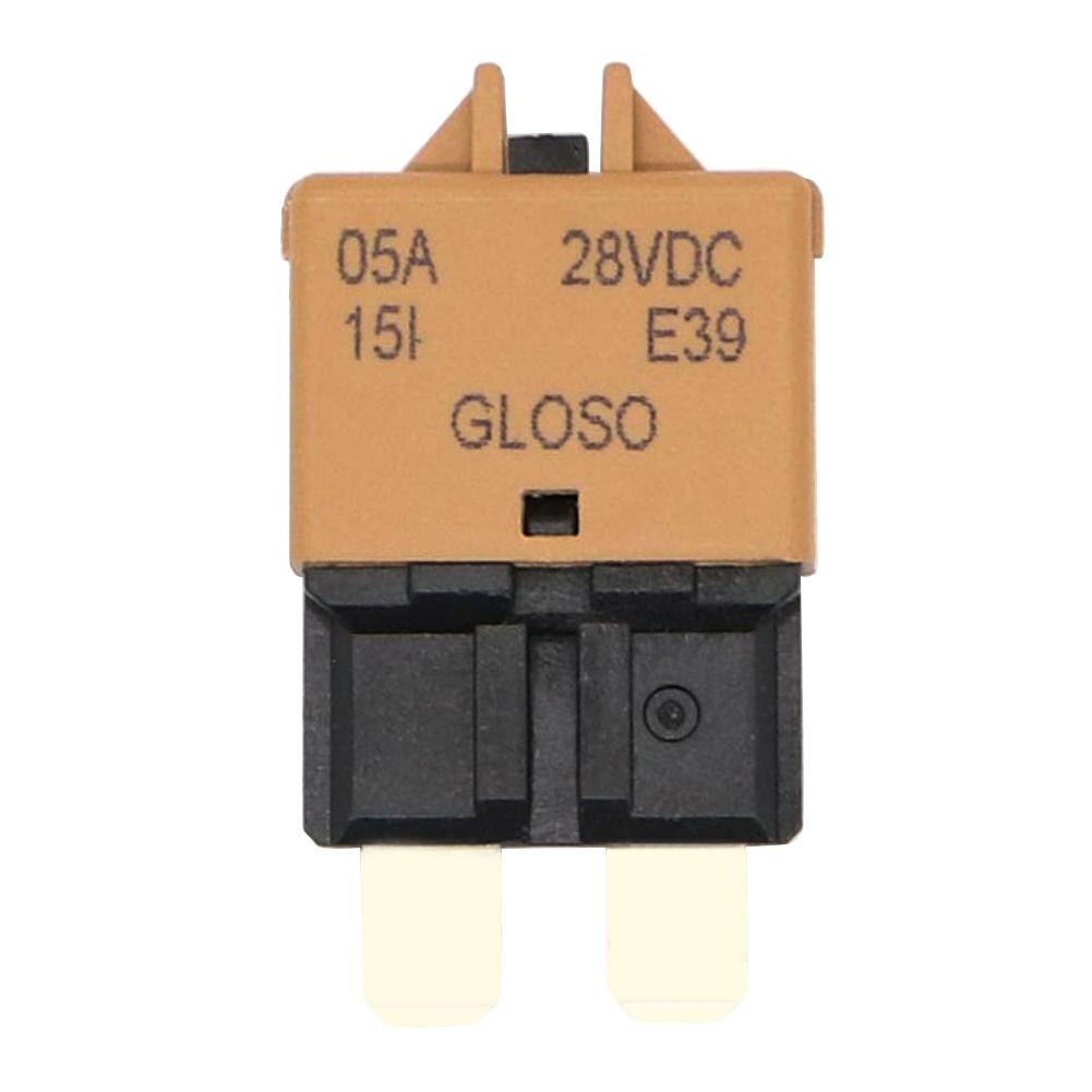 VODOOL DC28V 5A/7.5A/10A/20A/25A/30A Manual Reset Fuse Adapter ATC Circuit Breaker Blade Fuse For Car Truck Boat Marine Vehicle: 5A Brown