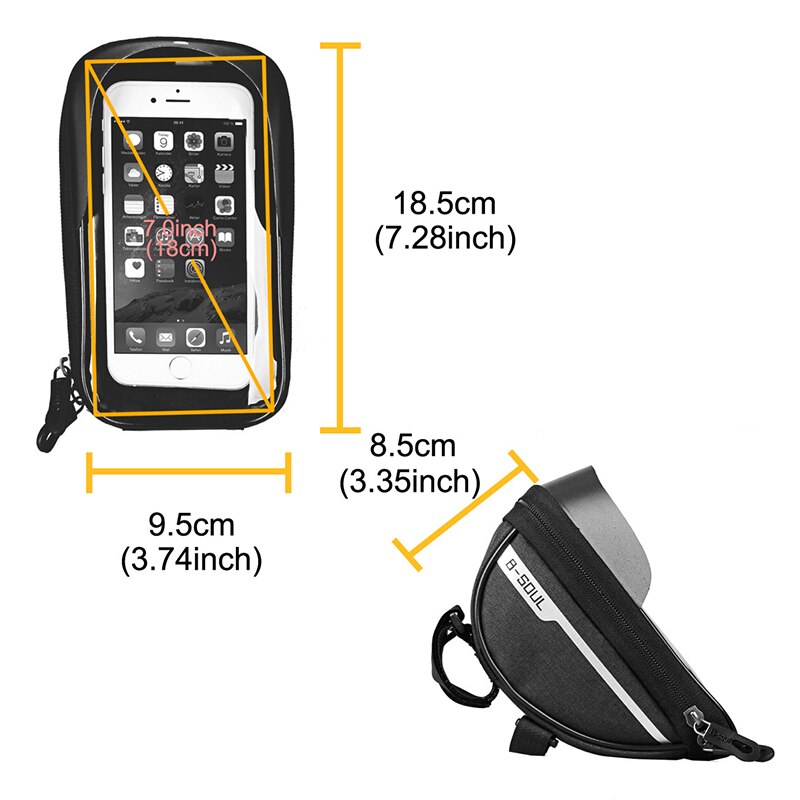 Fiets Frame Voor Tas Mtb Road Fietsen Opbergzakken Fietstas Waterdichte Touch Screen Telefoon Houders Case Fiets Accessoires