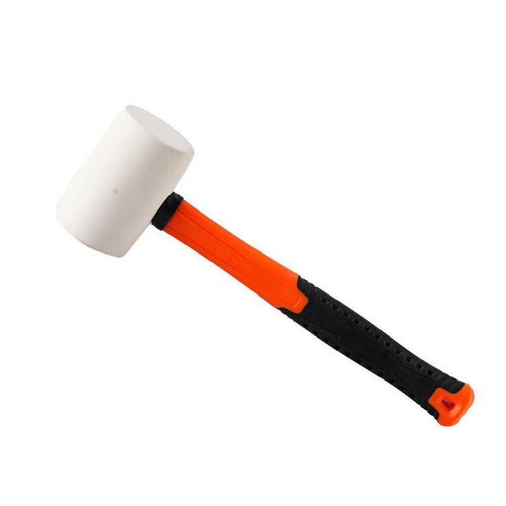 8oz/12oz White Rubber Hammer Ceramic Tile Installation Works Wear-resistant Tile Hammer