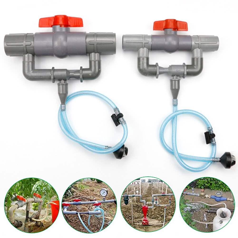 32/40/50/63Mm Venturi Buis Tuinieren Irrigatie Meststof Roterende Sprinklers Breken Water Saving Tuin Irrigatie sprinkler