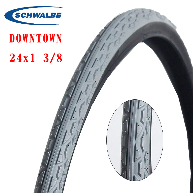 Schwalbe RIGHTRUN-neumático para silla de ruedas de 24 pulgadas, 25-540, 24x1, alambre de acero inflable, antiperforación: 37-540 24X1 3 8