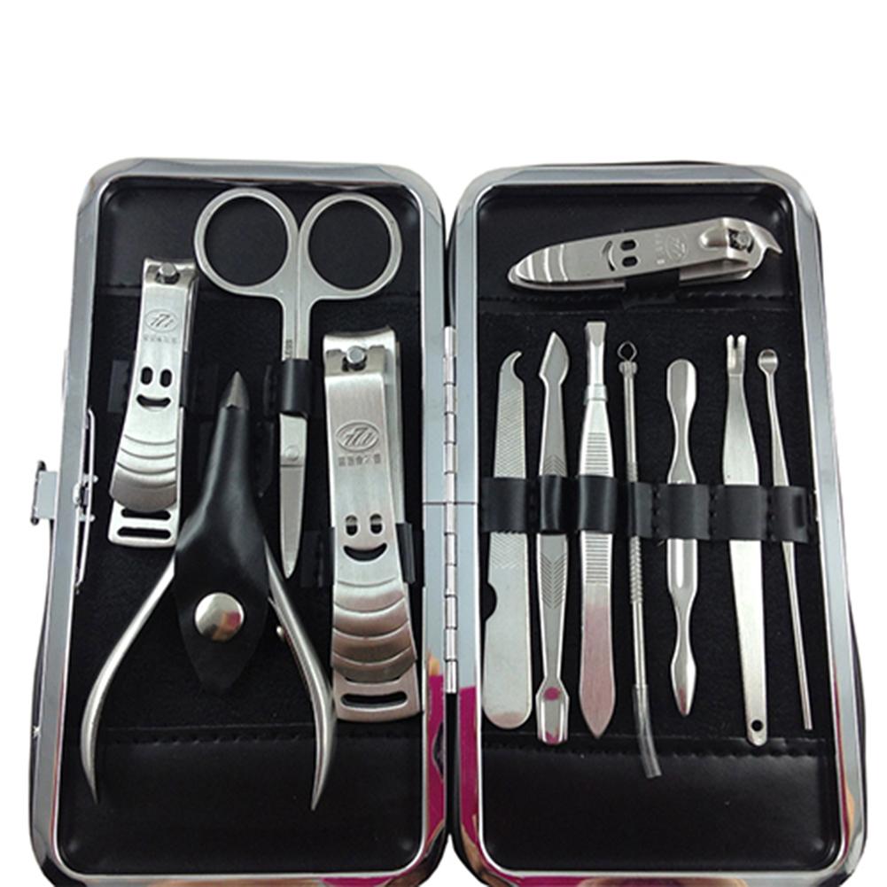 12 -delige manicureset, manicure-pedicureset, nagelknipper, schaar, verzorgingsset