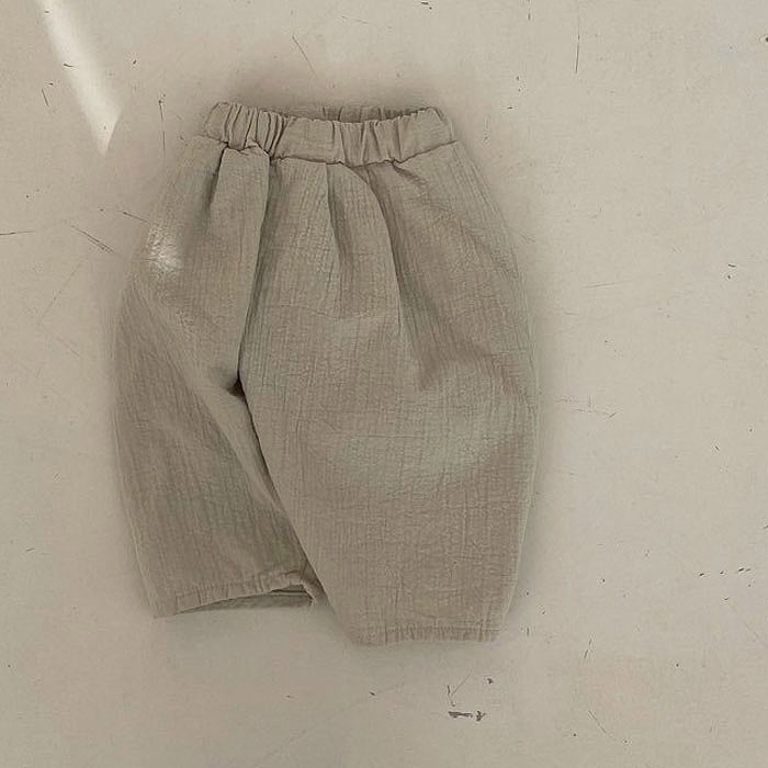 2022 Summer Baby Loose Casual Cropped Pants Comfortable Mosquito Pants Children Trousers Infant Boys Pants Baby Girl Pants