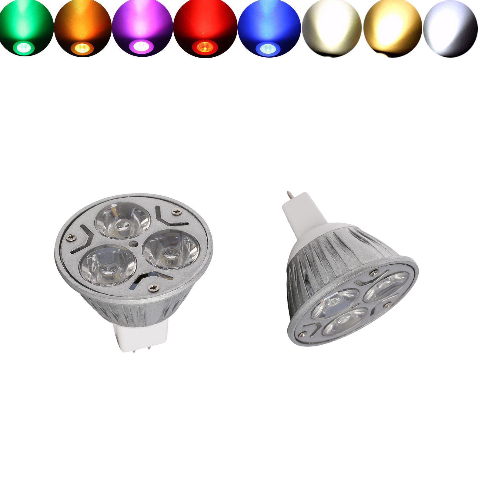 3w mr16 led-lamper spotpærer dæmpbare lamper  dc 12v lamper bombillas lys til boligindretning erstatter 30w halogenlamper