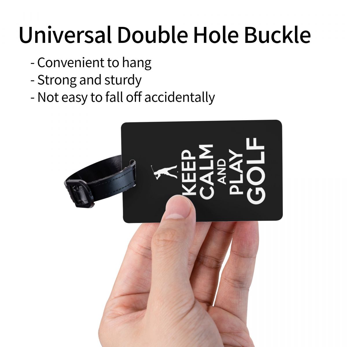 Blijf Kalm En Speel Golfbagagelabels Voor Koffers Schattige Bagagelabels Privacy Cover Id Label